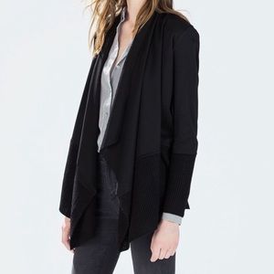 Zara Knit Womens Waterfall Open Front Cardigan